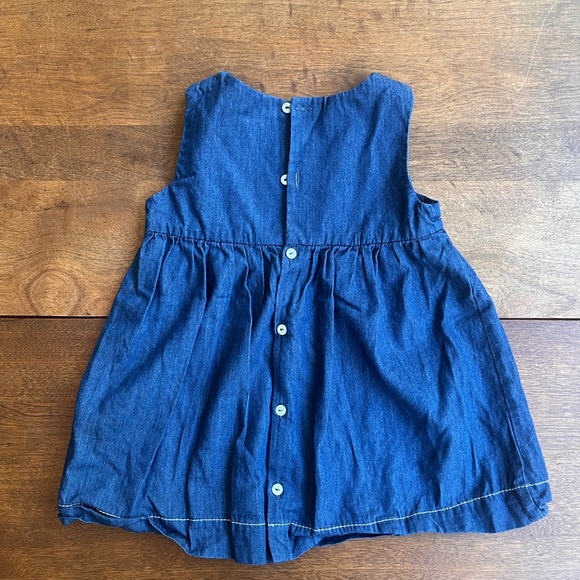 Jacadi Paris - dark denim dress 12 months - Picture 2 of 3